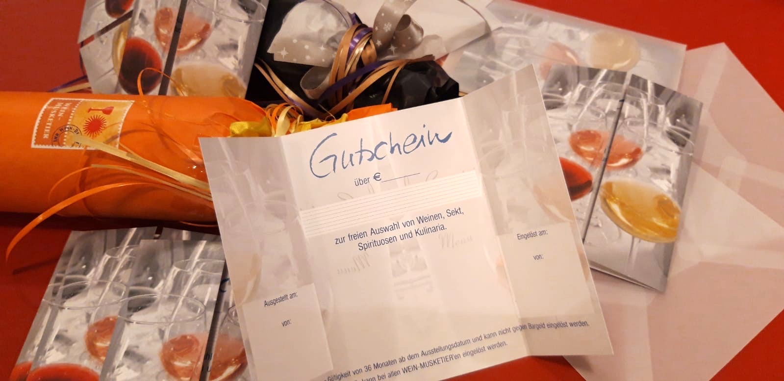 Weingeschenke und Geschenkgutscheine von Ihrem Wein-Musketier sind immer eine tolle Geschenkidee Weingeschenke und Geschenkgutscheine von Ihrem Wein-Musketier sind immer eine tolle Geschenkidee