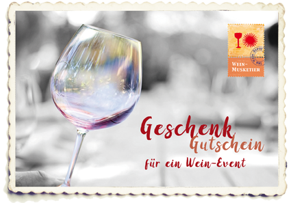 Geschenk-Gutschein für Wein-Events im Wein-Musketier München Perlach